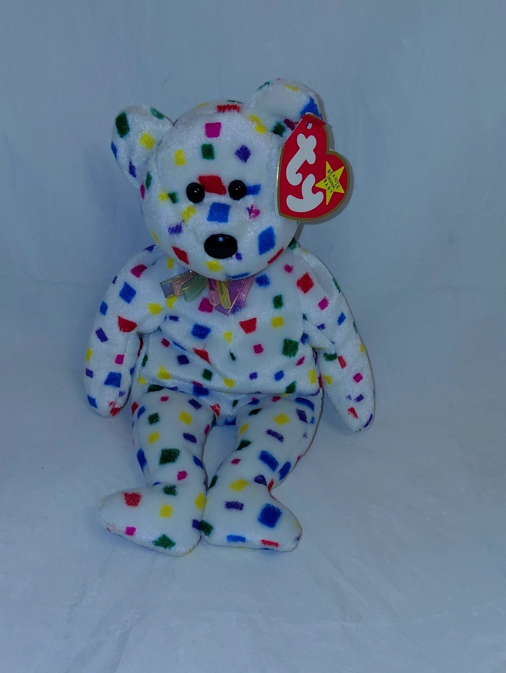 TY2K TY Confetti Beanie Baby Bear